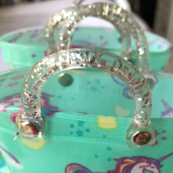 Like NEW! Lilly NYC Aqua light up Rainboots - Picture 5 of 10